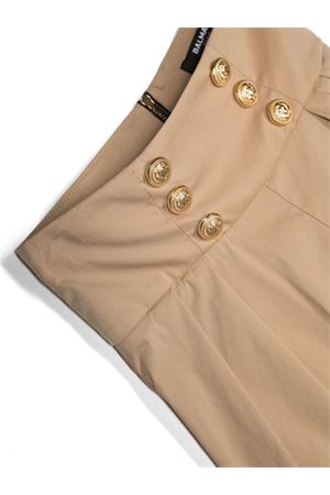 Brown cotton shorts BALMAIN PARIS KIDS | BS6D19P0277112